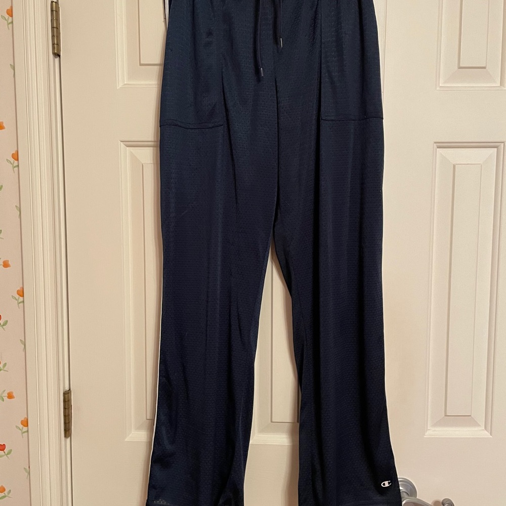 Champion Vintage Navy Warm-up Pants